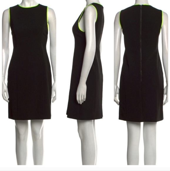 Alice + Olivia Colin Neon Trim Sleeveless Mini Dress Size 6 $295 - Picture 11 of 12